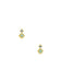 White Opal & CZ Burst Posts | Gold Plated Studs Earrings | Light Years