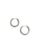 Twisted Huggie Hoops | Silver Plated Earrings | Light Years Jewelry