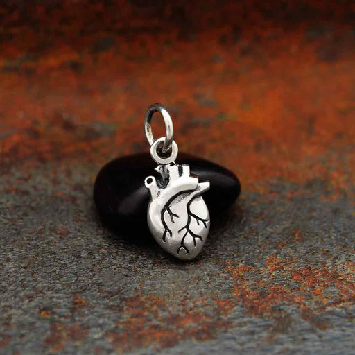 Anatomical Heart Necklace | Sterling Silver Pendant Chain | Light Years