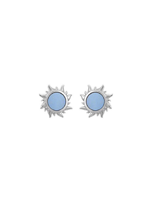 Blazing Sun Shell Inlay Posts | Mother of Pearl Studs Earrings | Light Years