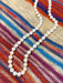 Long 8mm Pearl Beads Strand Necklace | Sterling Silver | Light Years