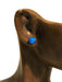 Blue Opal Sphere Ball Posts | Sterling Silver Studs Earrings | Light Years