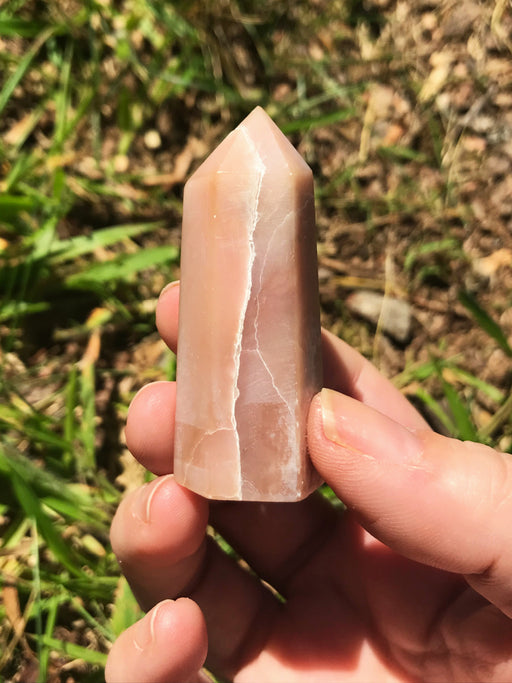 Pink Opal Gemstone Tower | Crystal Stone Prism | Light Years Jewelry