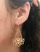 Lotus & Chain Dangles | Gold Fashion Statement Earrings | Light Years