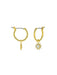 Shell Sun Charm Hoops | Gold Plated Earrings | Light Years Jewelry