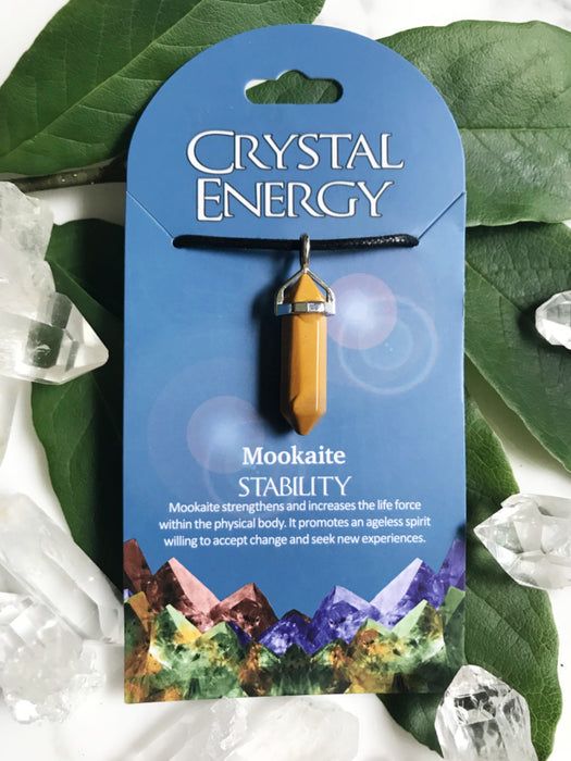 Crystal Energy Gemstone Pendants | Mookaite | Stone Cord Necklace | Light Years