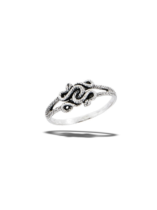 Snake Knot Ring | Sterling Silver Band Size 5 6 7 8 | Light Years Jewelry