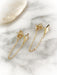 Opal Diamond Chain Back Posts | Gold Vermeil Ear Jacket | Light Years