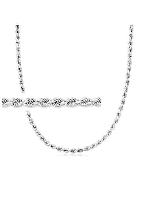 Rope Chain Anklet | Sterling Silver 10" Bracelet | Light Years Jewelry