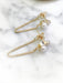 Pearl & CZ Chain Back Posts | 14kt Gold Vermeil Ear Jacket | Light Years