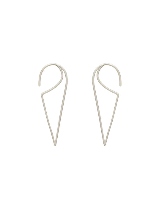On Point Triangle Earrings | Sterling Silver Gold Vermeil | Light Years
