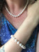 7mm Knotted Pearl Strand Necklace | Sterling Silver Clasp | Light Years