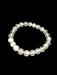 Selenite Stone Beaded Stretch Bracelet | Light Years Jewelry