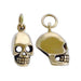 Bronze Skull Pendant Necklace | Gold Vermeil 16 18 Chain | Light Years