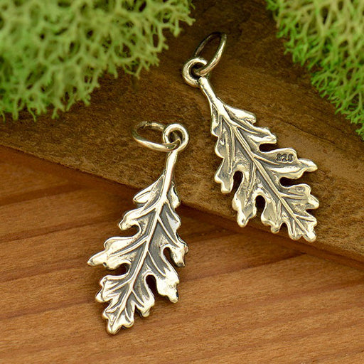 Oak Leaf Necklace | Sterling Silver Pendant Chain | Light Years Jewelry