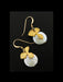 Orchid & Coin Pearl Dangles | 14kt Gold Filled Earrings | Light Years