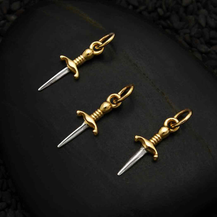 Sword Necklace | Mini | Bronze Sterling Silver Chain Pendant | Light Years