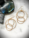 Linked Rings Statement Earrings | 14kt Gold Filled Dangles | Light Years