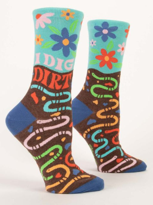 I Dig Dirt Women's Crew Socks | Gifts & Accessories | Light Years Jewelry