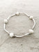 Pearl Wave Stretch Bracelet | Silver Plated | Light Years Jewelry