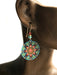 Colorful Mandala Dangles Earrings by Adajio | Light Years Jewelry