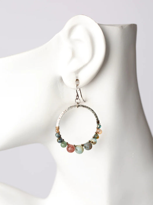 Courage Beaded Statement Earrings by Anne Vaughan