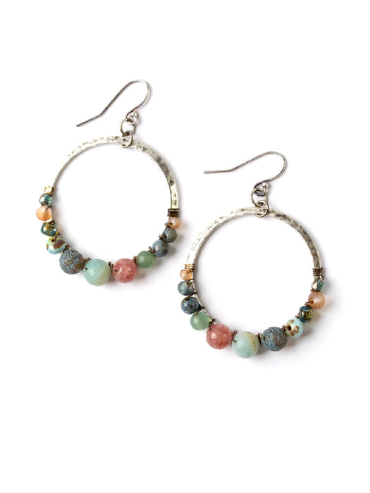 Courage Beaded Statement Earrings by Anne Vaughan