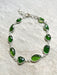 Chrome Diopside Bracelet | Sterling Silver Clasp Gemstone | Light Years
