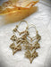Teya Brass Hoop Earrings | Gold Statement Dangles | Light Years Jewelry