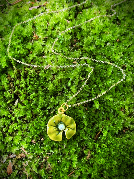 Water Lily Necklace by Monet Museum Reproductions | Light Years Jewelry