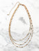 Triple Layer Chains Necklace | Gold Silver Plated | Light Years Jewelry