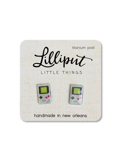 Vintage Classic Gameboy Posts Lilliput Little Things | Studs Earrings | Light Years