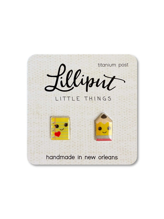 Paper & Pencil Posts Lilliput Little Things | Stud Earrings | Light Years