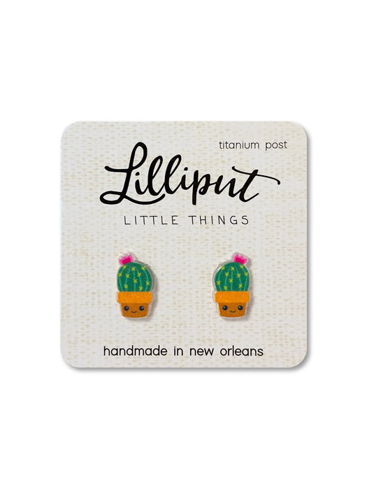 Kawaii Cactus Posts Lilliput Little Things | Studs Earrings | Light Years