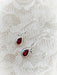 Leafy Gemstone Dangles | Garnet | Sterling Silver Earrings | Light Years