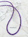 Faceted Gemstone Beaded Necklace | Amethyst | Sterling Silver | Light Years Jewelry
