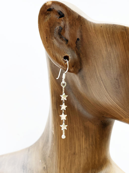 Cascading Star Dangles | Sterling Silver Earrings | Light Years Jewelry