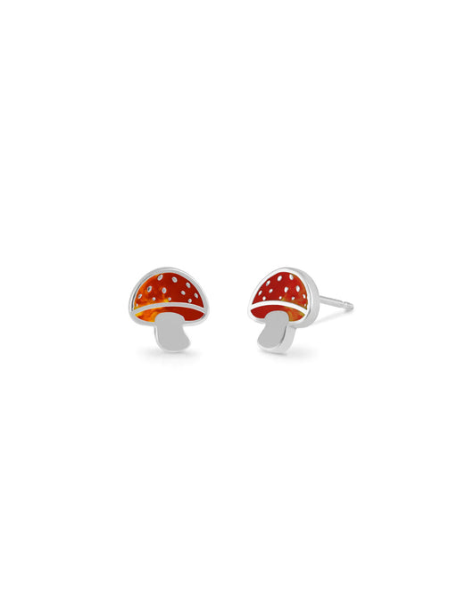 Mushroom Posts by boma | Sterling Silver Studs Earrings | Light Years