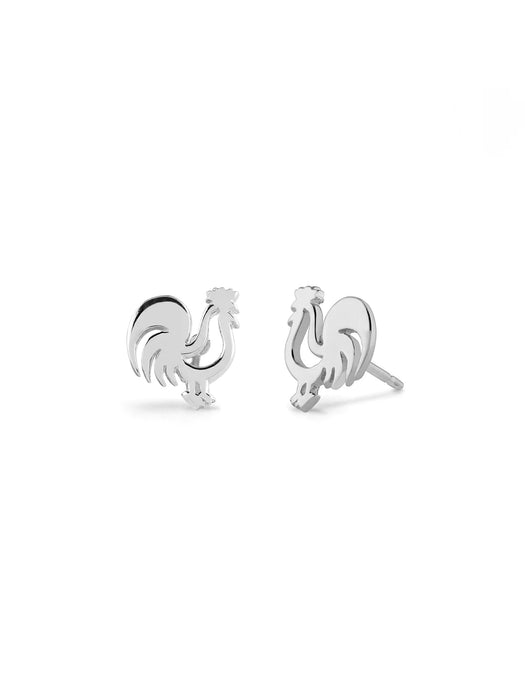 Rooster Posts by boma | Sterling Silver Studs Earrings | Light Years