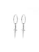 Dagger Huggies by boma | Sterling Silver Hoop Earrings | Light Years