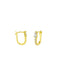 Elegant CZ Teardrop Huggie Hoops | Gold Plated Earrings | Light Years