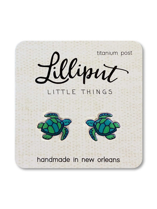 Sea Turtle Posts by Lilliput Little Things | Studs Earrings | Light Years