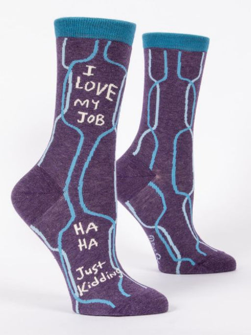 I Love My Job Women's Crew Socks | Gifts & Accessories | Light Years