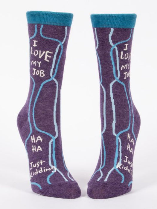 I Love My Job Women's Crew Socks | Gifts & Accessories | Light Years