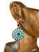 Peacock Mandala Dangles by Adajio | Sterling Silver Earrings | Light Years