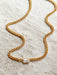CZ Baguette Centerpiece Necklace | Gold Plated Curb Chain | Light Years