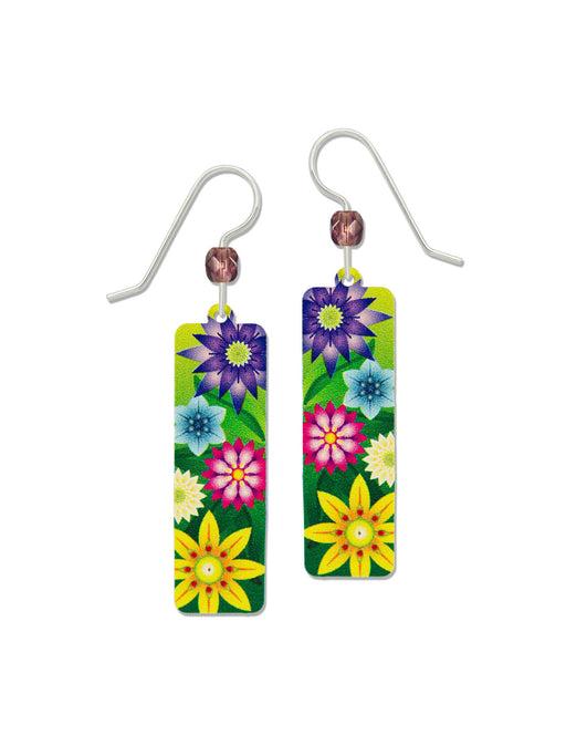 Colorful Flower Column Dangles Sienna Sky | Sterling Silver | Light Years