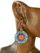 Vibrant Mandala Dangles Adajio | Sterling Silver Earrings | Light Years