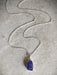 Rough Cut Gemstone Necklace | Tanzanite | Sterling Silver Pendant Chain | Light Years