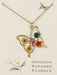 Pressed Flower Butterfly Necklace | Gold Fashion Necklace | Light Years